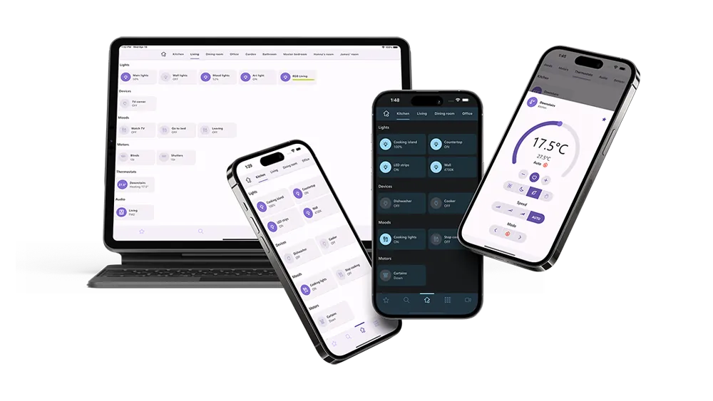 ATMOS app, dashboard across devices