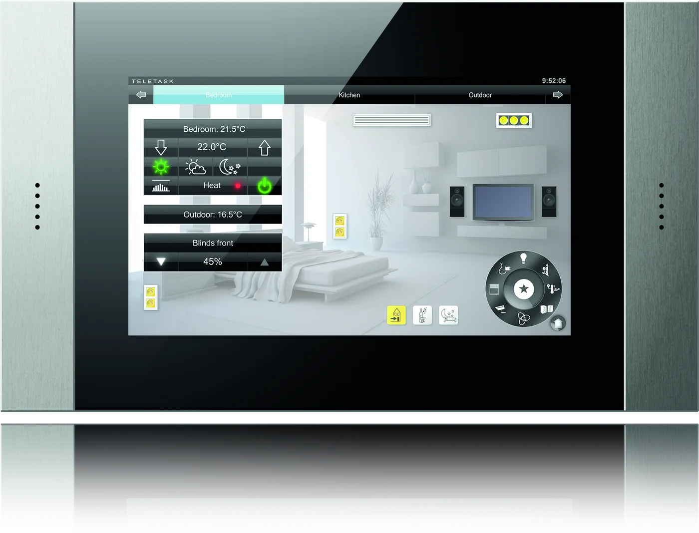 MAIOR touch screen, interface detail