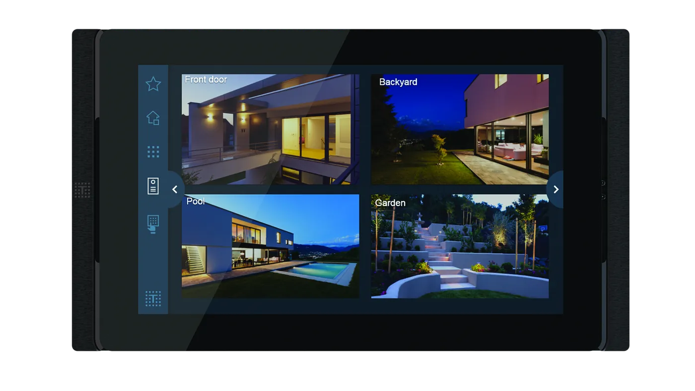 OPUS touch screen, camera monitoring view