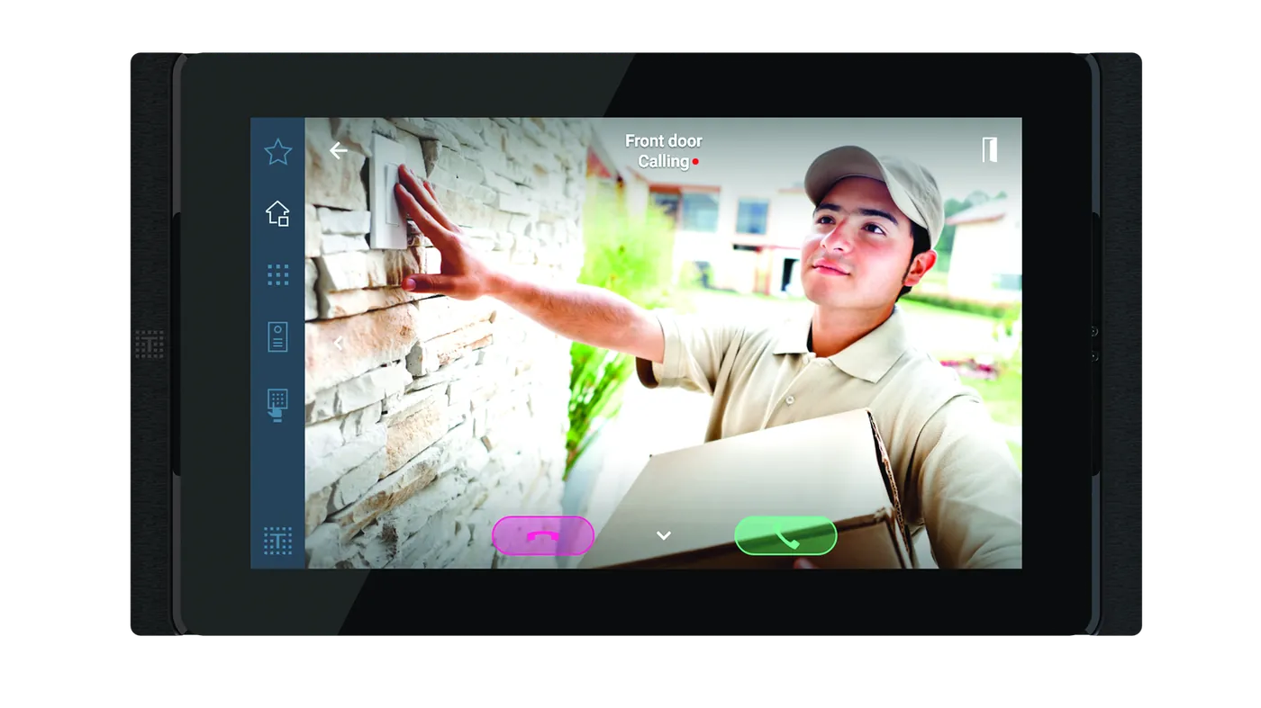 OPUS touch screen, interface view